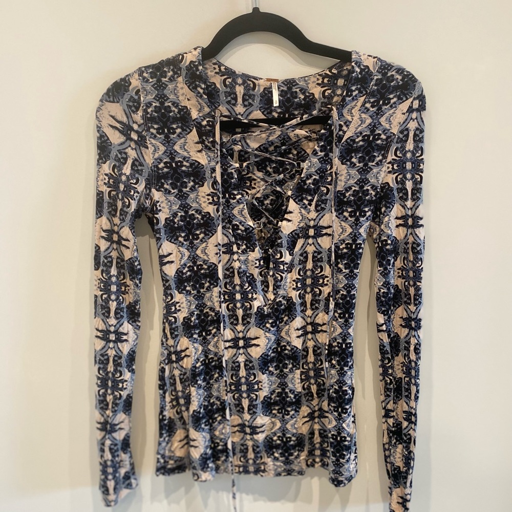 Lace up long sleeve free people